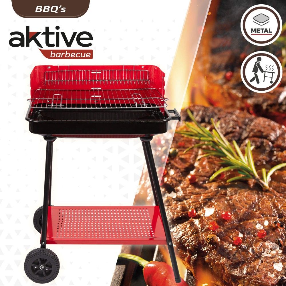 Aktiver Holzkohlegrill für 6 Personen