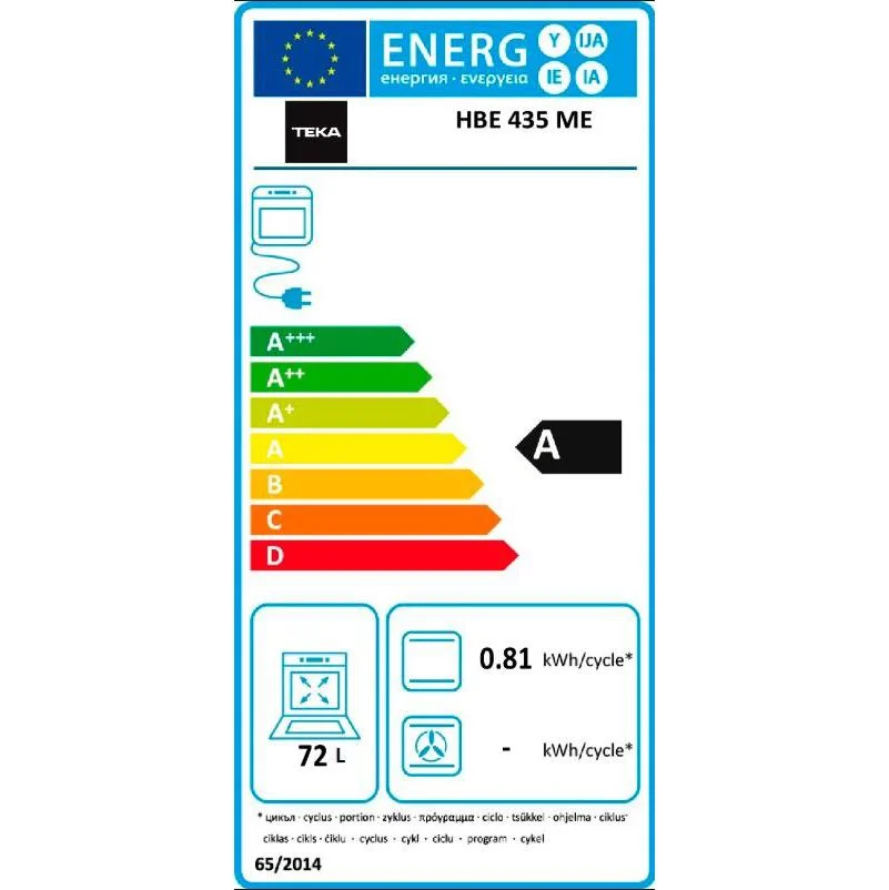 Teka HBE435 Konventioneller Mehrzweckbackofen