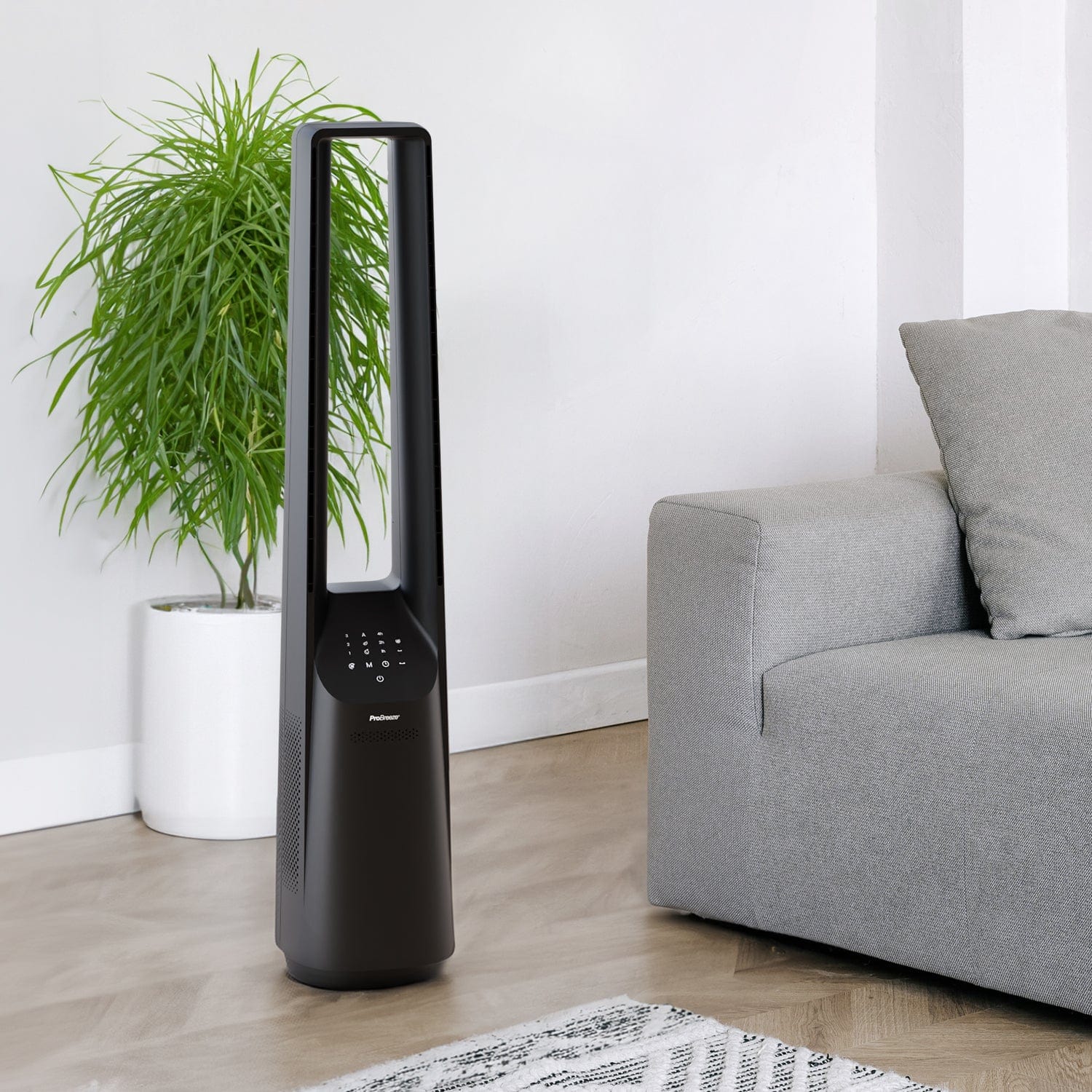 2025 Turmventilator ohne Rotorblätter, 40 Zoll – Schwarz