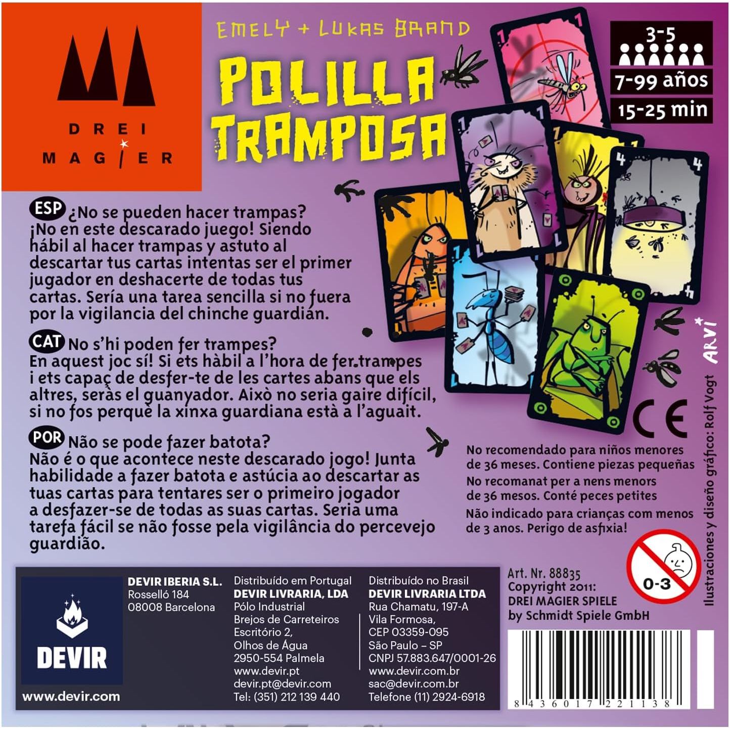 Schummelspiel, Kartenspiel, Brettspiel für Kinder, Partyspiel