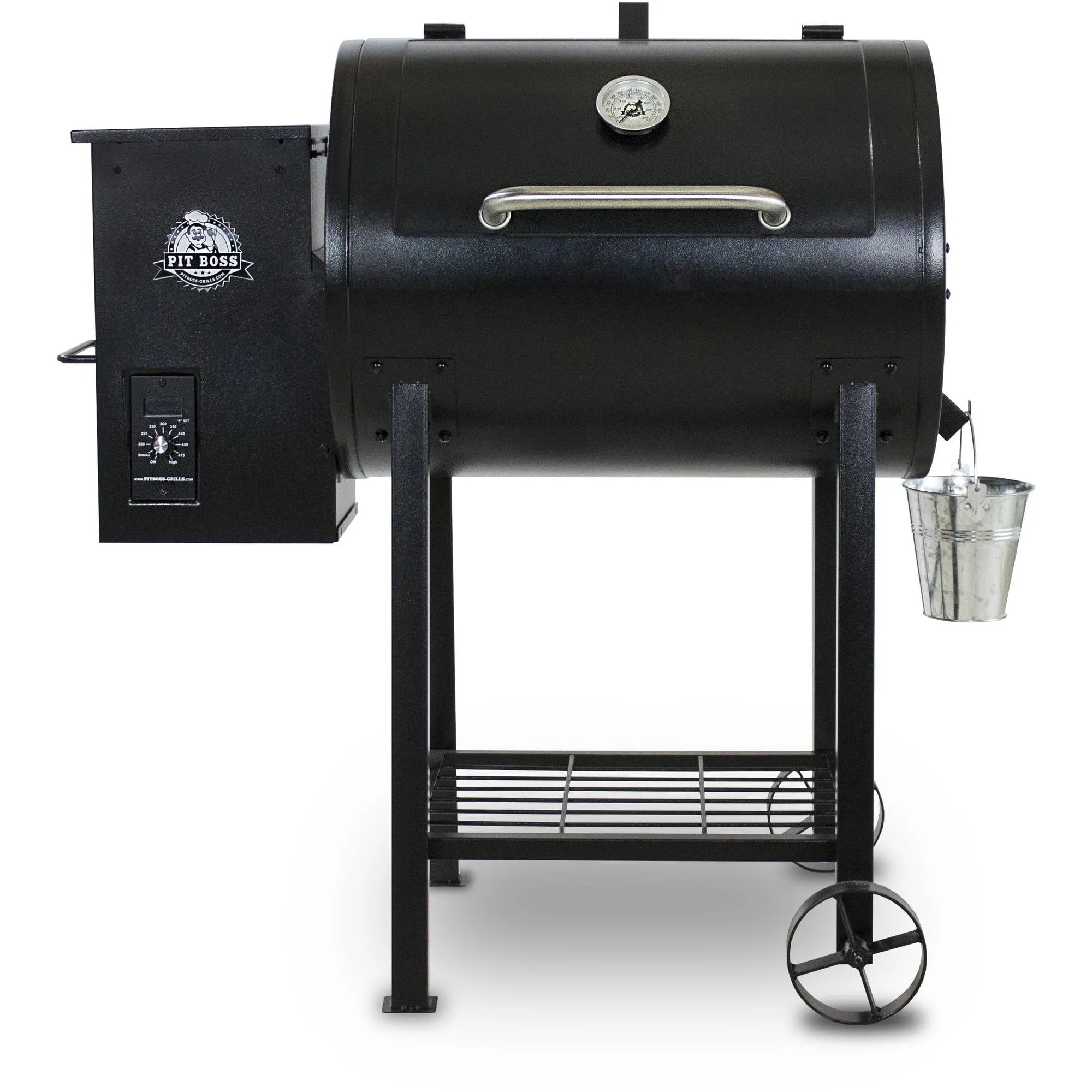 Pit Boss 700FB Holzpelletgrill mit Flammenbrenner. 700 Quadratzoll Grillfläche.