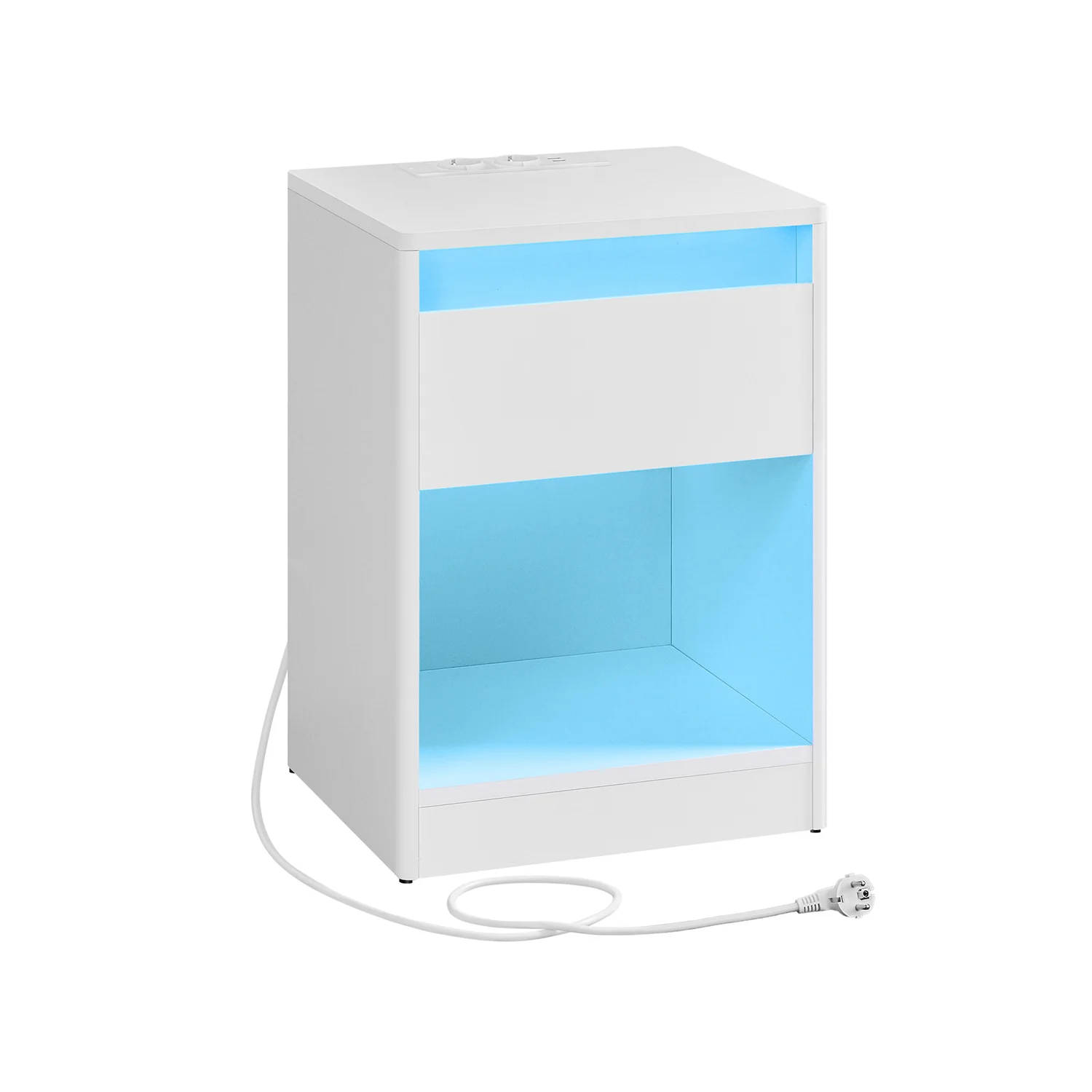 Nachttisch mit Ladestation