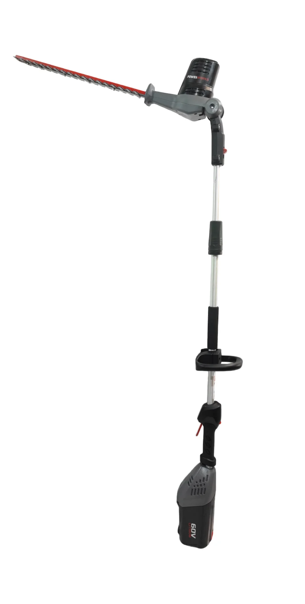 Powerworks P60PHT Hochstangen-Heckenschere (Modelljahr 2025) ohne Akku und Ladegerät