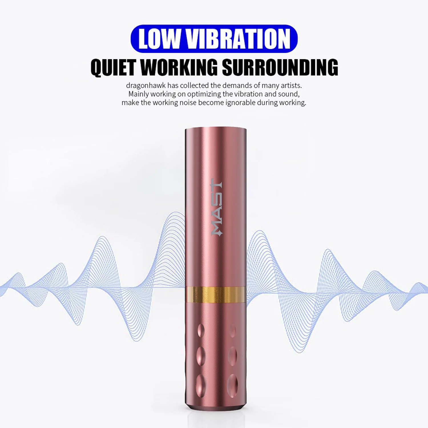 Dragonhawk S6 Pro Tattoo-Stift mit kabellosem Akku-Set