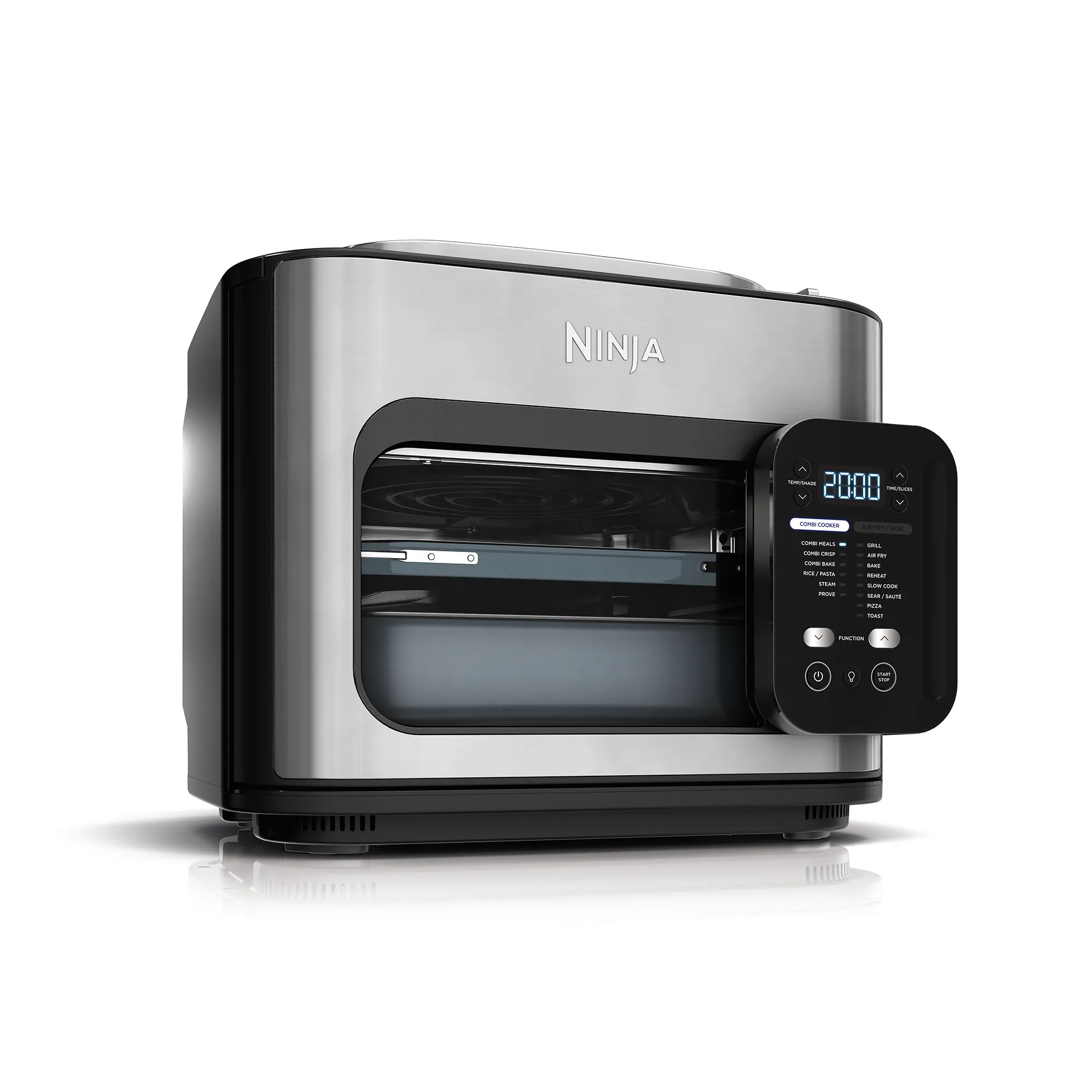 Entdecken Sie 2025 den Ninja Combi™ 14-in-1 – den einzigen All-in-One-Multikocher, Backofen, Heißluftfritteuse und vieles mehr, der in nur 15 Minuten perfekte, komplette Mahlzeiten für die ganze Familie zubereitet.