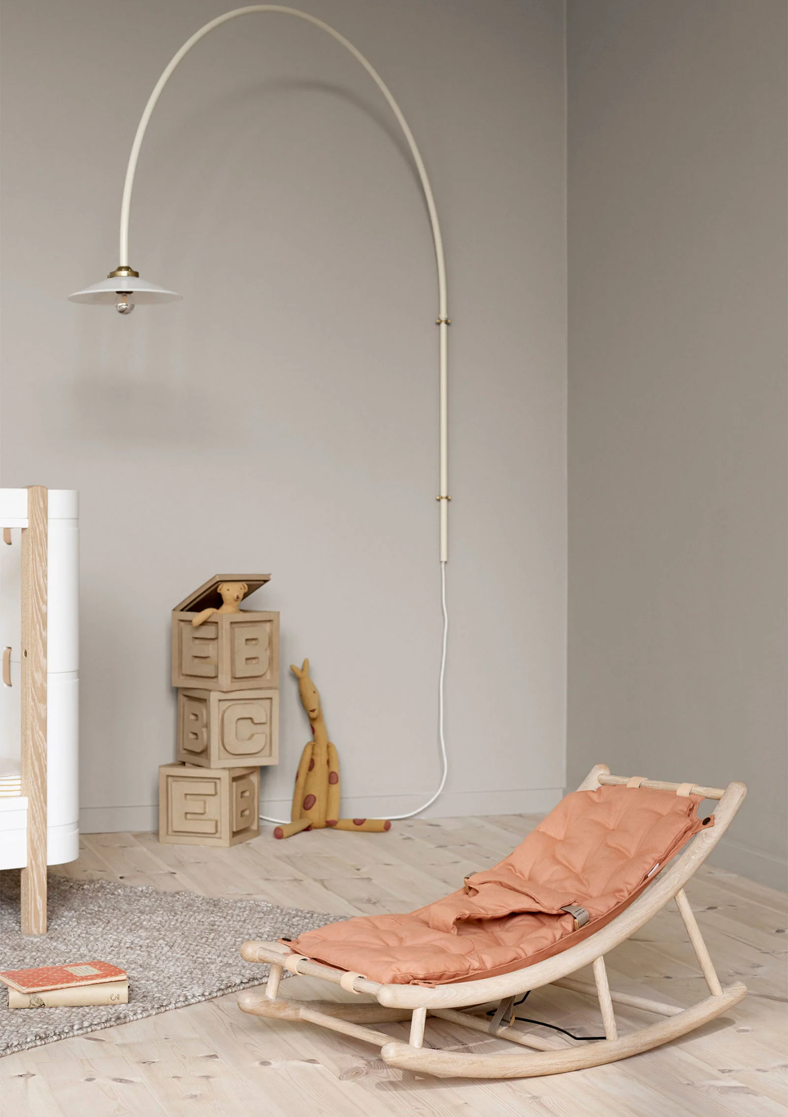 2025 Baby- und Kleinkind-Hängematte „Holz“ Eiche/Karamell