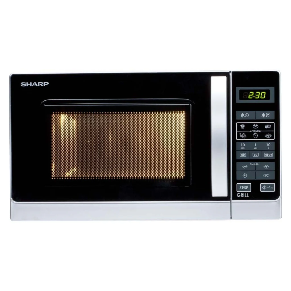 2025 Sharp R-642 INW 2-in-1 20-Liter-Mikrowelle Silber