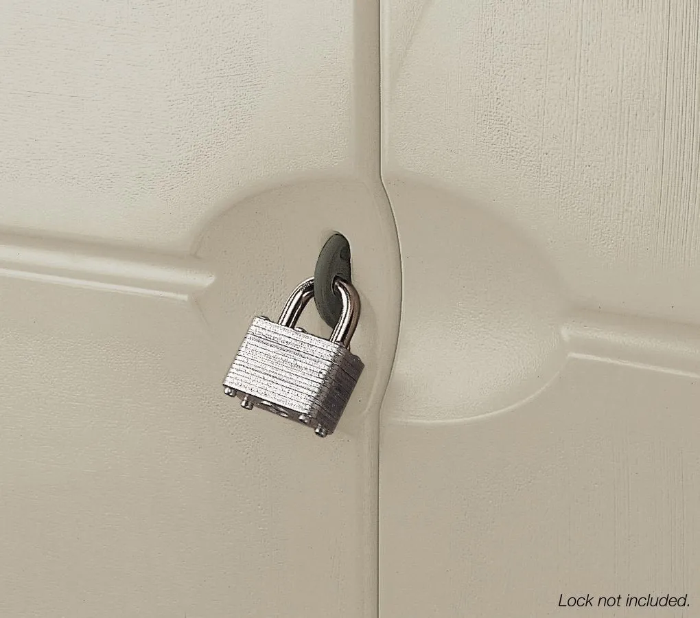 Rubbermaid wetterfestes vertikales Gartenhaus aus Kunstharz, Baujahr 2025