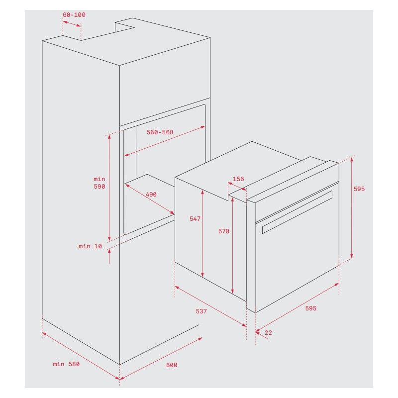 Teka HSB620P Pyrolyseofen 70 l 3552 W A+