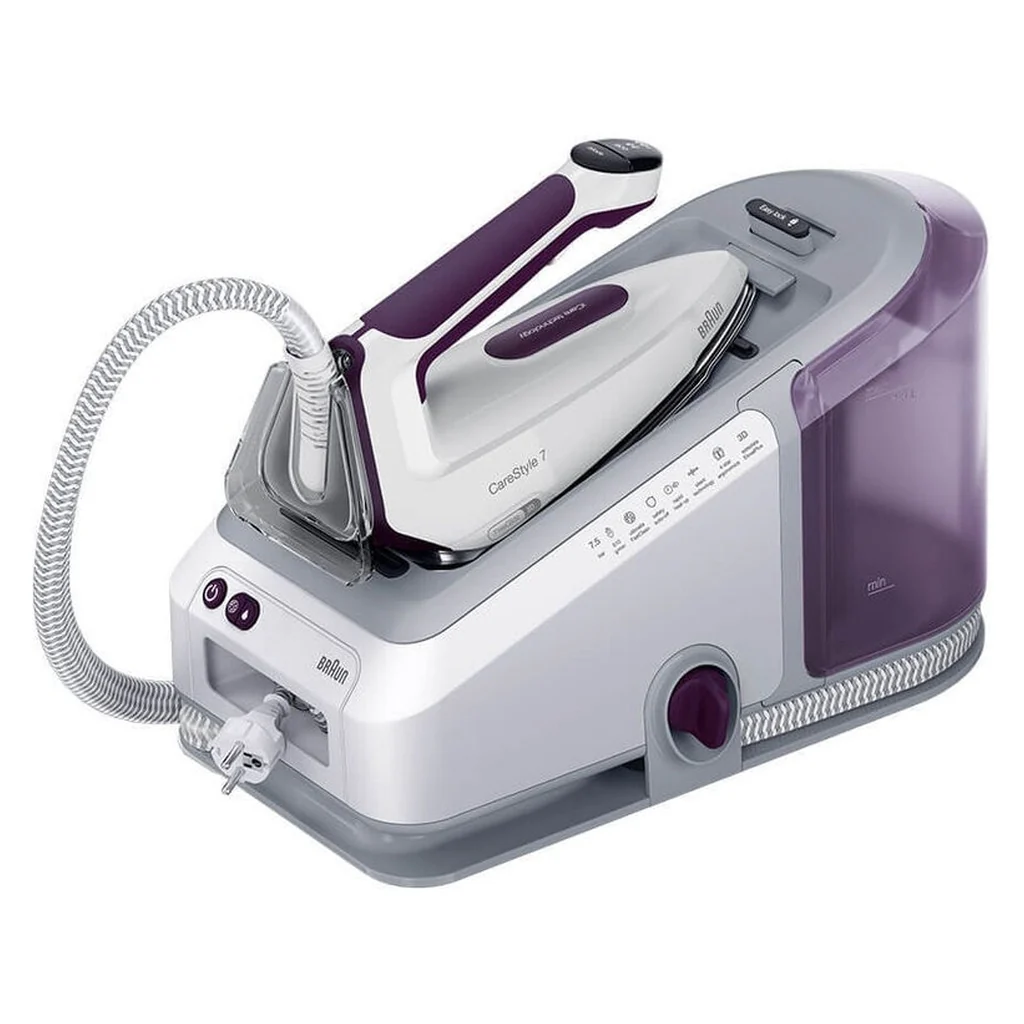 Braun CareStyle 7 IS 7266 VI 2700 W Dampfbügelstation mit EloxalPlus Violett Bügelsohle (Modelljahr 2025)