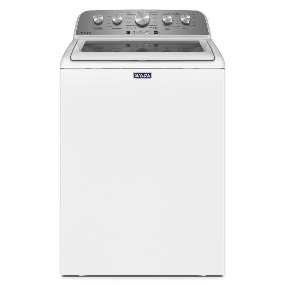 Maytag Toplader-Waschmaschine mit 4,8 Kubikfuß Fassungsvermögen und Extra Power Boost, Weiß – Modell MVW5430MW (Baujahr 2025)