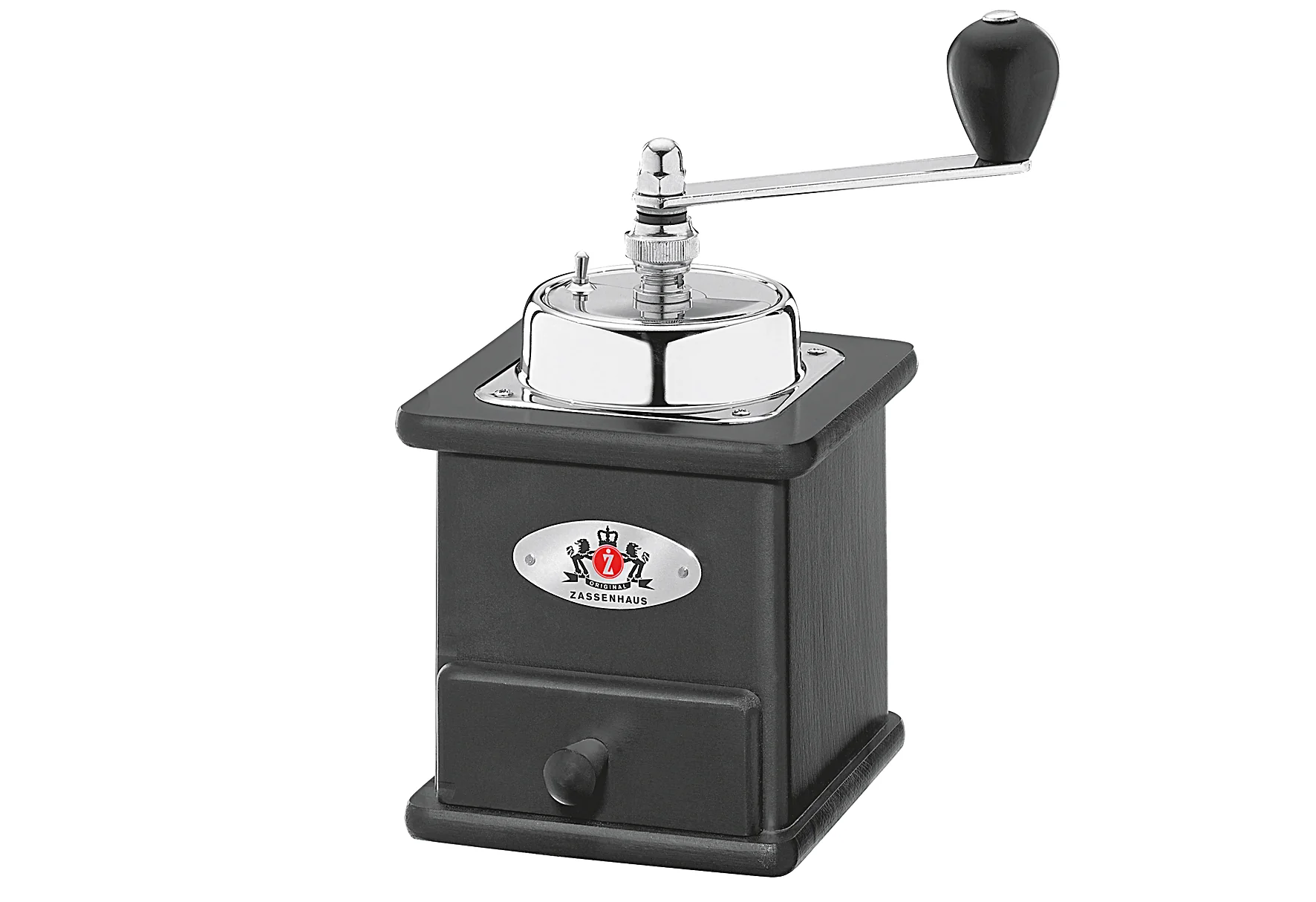 2025 Brasilia Kaffeemühle schwarz 12x12,5x20 cm