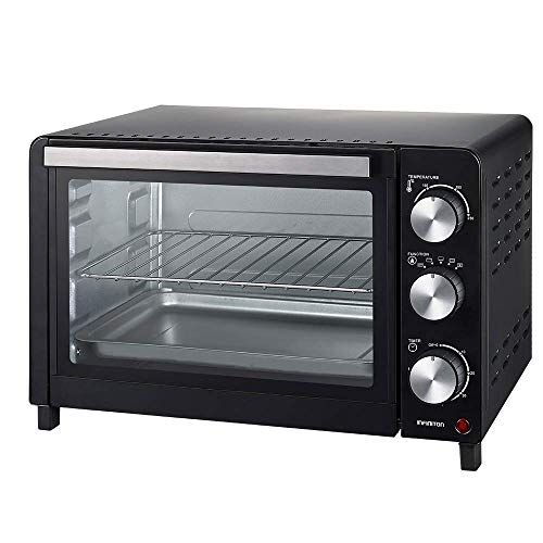Infiniton HSM-12N18 Tisch-Konvektionsofen (18 l, 1200 W, Schwarz, Temperatur bis zu 230 °C und Zeit bis zu 60 Minuten, tragbarer Ofen)
