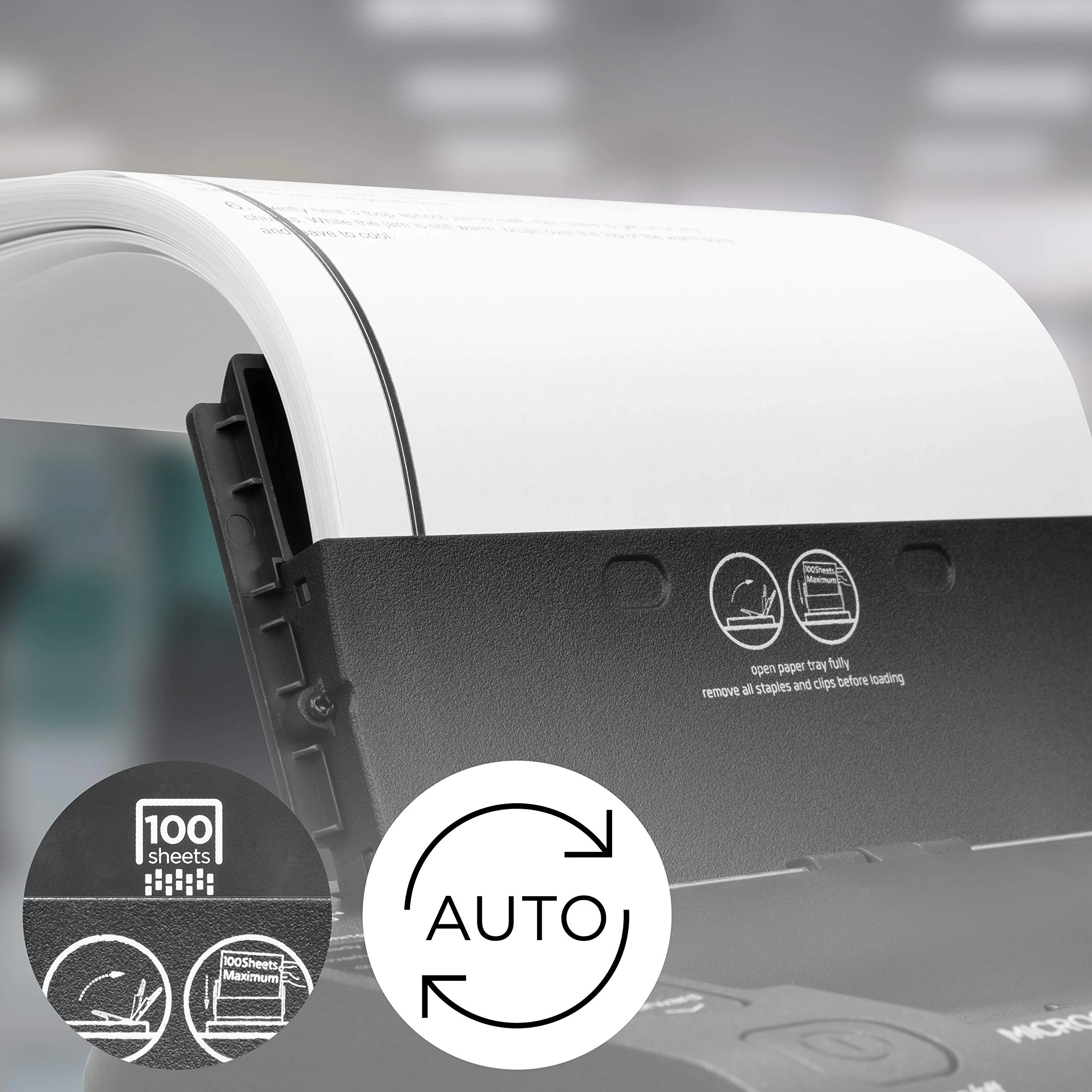 Duronic PS609 Aktenvernichter mit Kreuzschnitt (Modelljahr 2025). Kapazität: 9 Blatt. Robuster elektrischer Aktenvernichter für Zuhause und Büro. Vernichtet Papier, Kreditkarten, Briefumschläge und Dokumente – Schwarz. P4