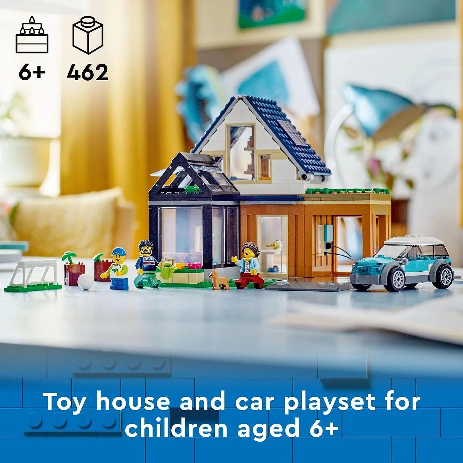 Lego City Familienhaus und Elektroauto 60398