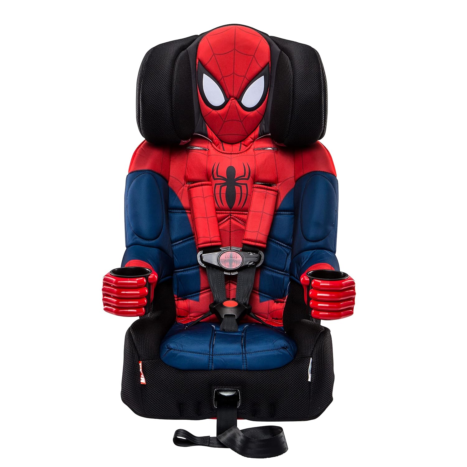 KidsEmbrace Marvel Spider-Man 2-in-1 Kindersitz (2025): Vorwärtsgerichteter Kindersitz mit LATCH-System | 5-Punkt-Gurt (10–30 kg), umwandelbar zum Sitzerhöher mit Gurtbefestigung (18–45 kg) | Verstellbar