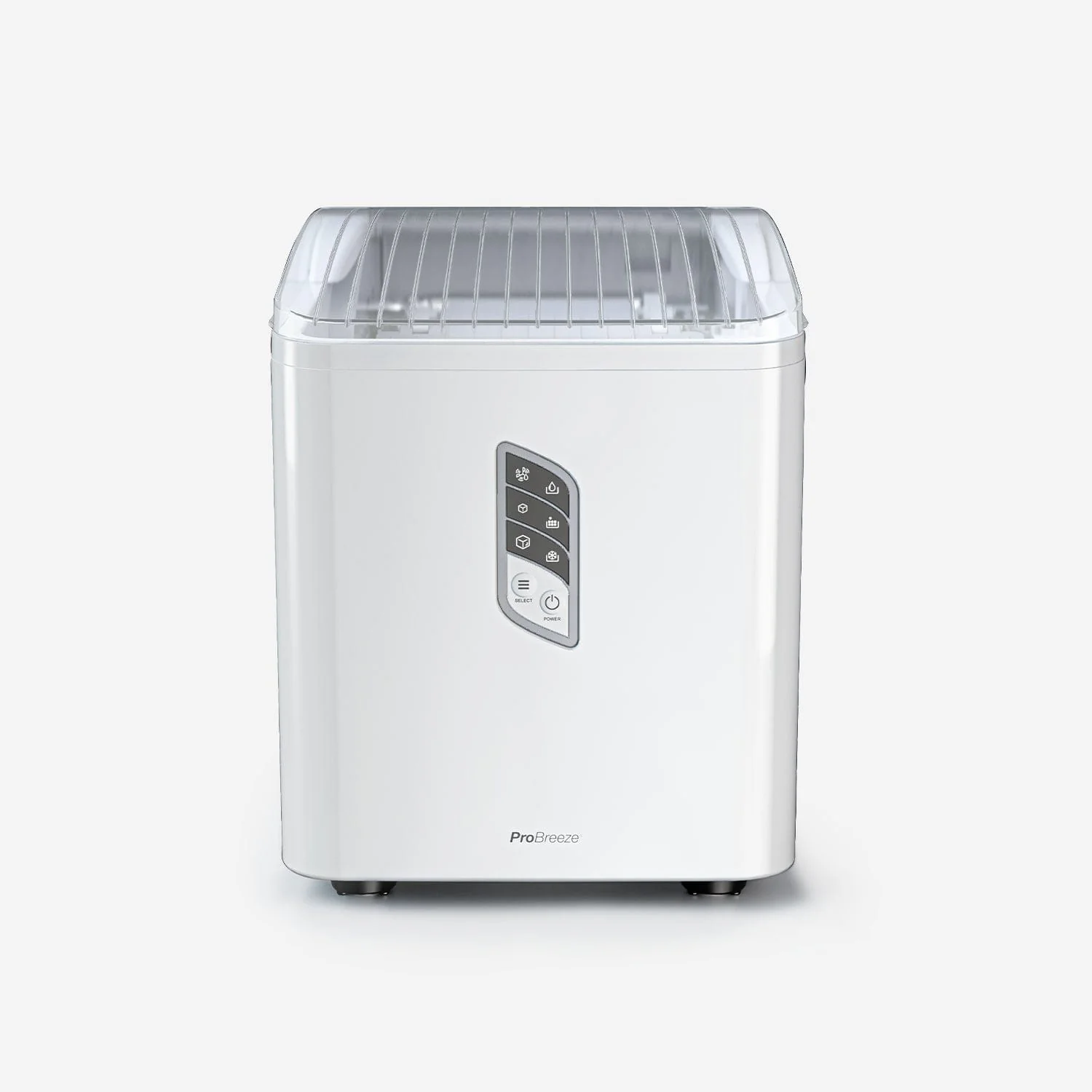 Tisch-Eiswürfelmaschine – 2 l, selbstreinigend – Tagesproduktion: 15 kg – Weiß