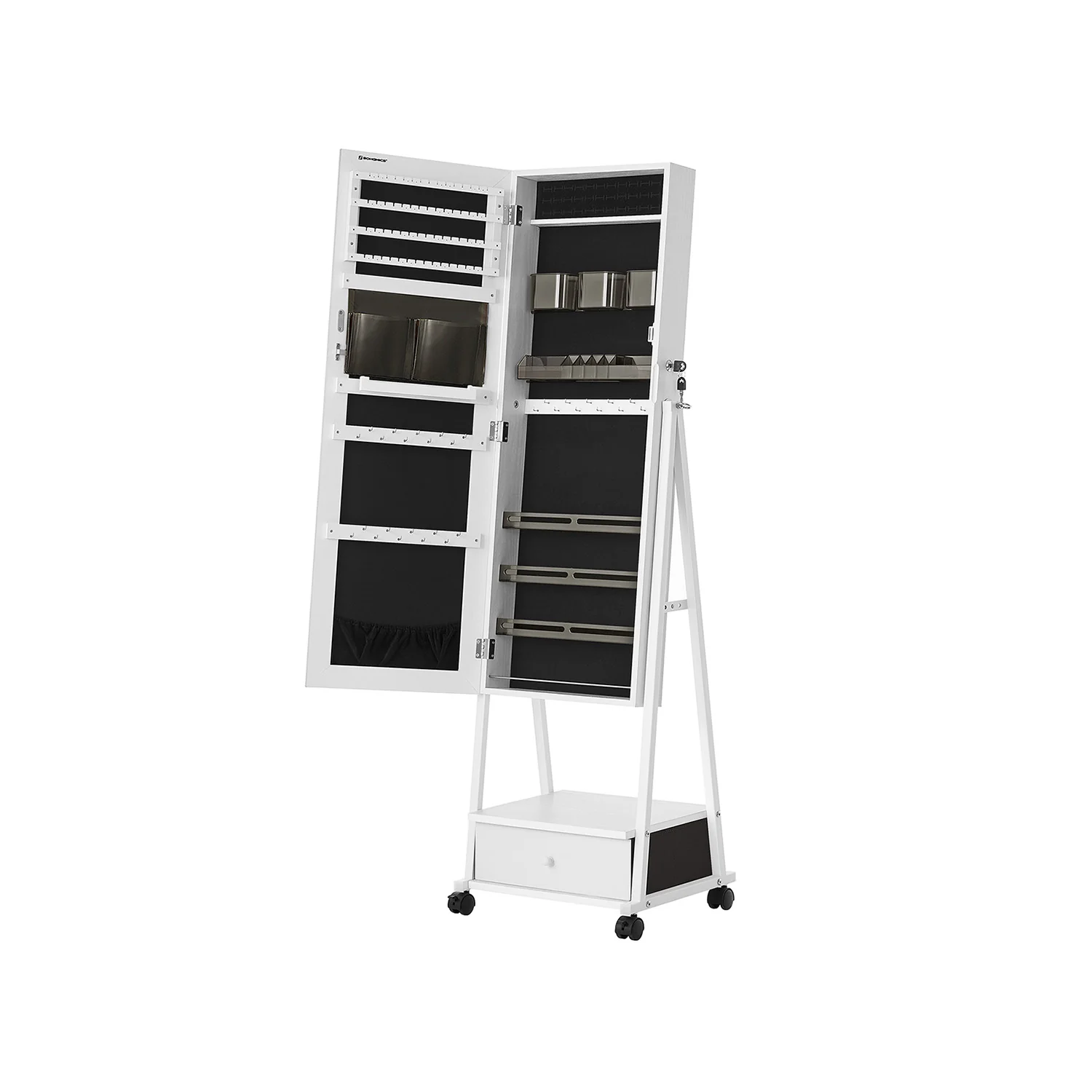 Schmuckschrank mit Ganzkörperspiegel