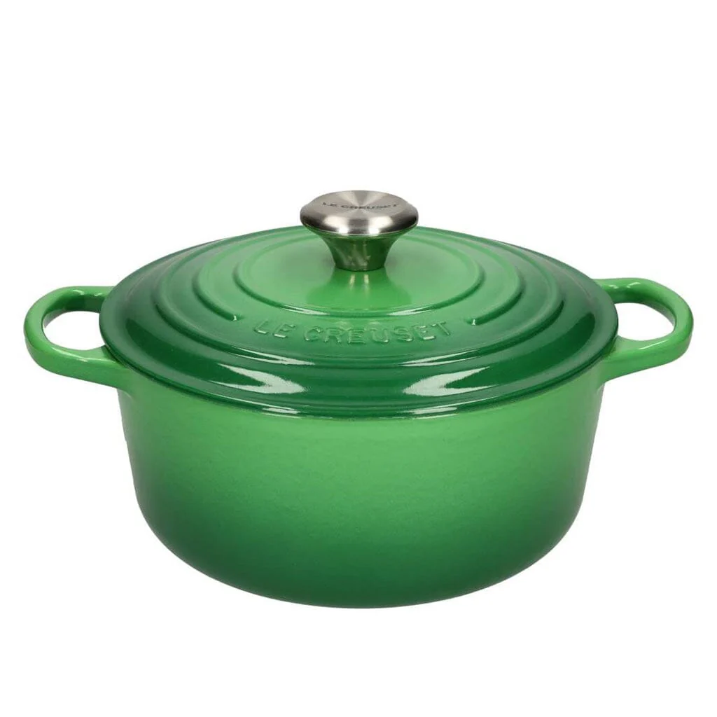 2025 Le Creuset - Signature runder Bambus-Bräter/Schmortopf 24 cm 4,2 l