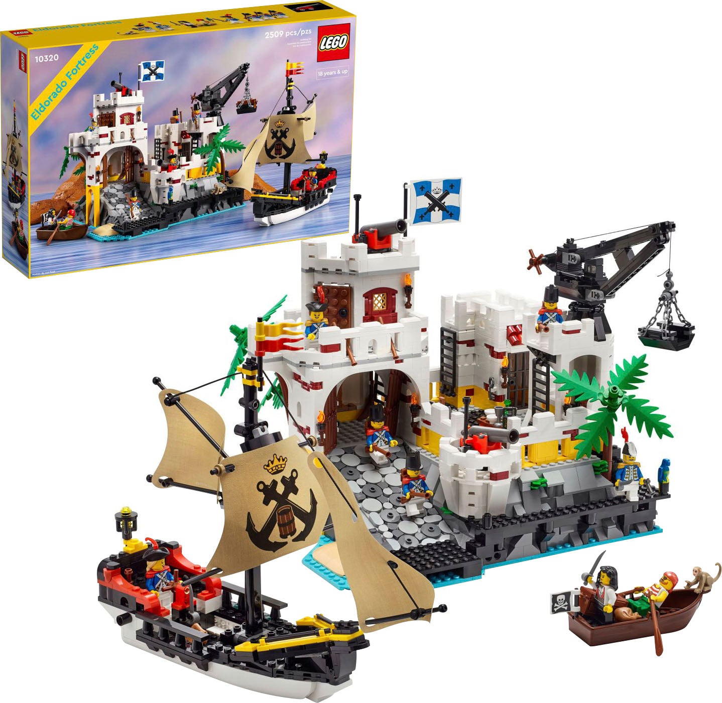 LEGO – Icons Eldorado Festung mit Piratenschiff Bausatz 10320