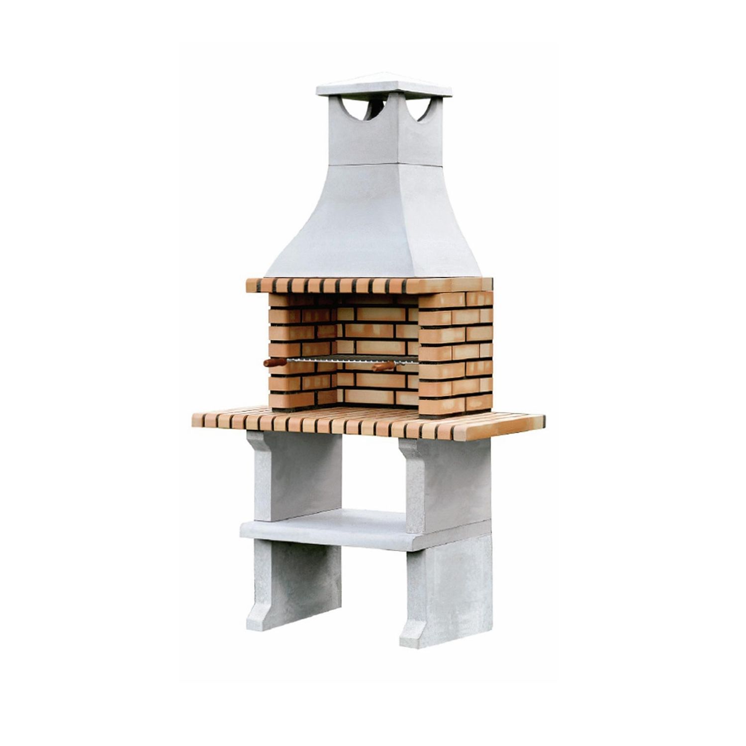 Napoles XL Grill mit 2 Mini-Möbelbänken und Feuerschale