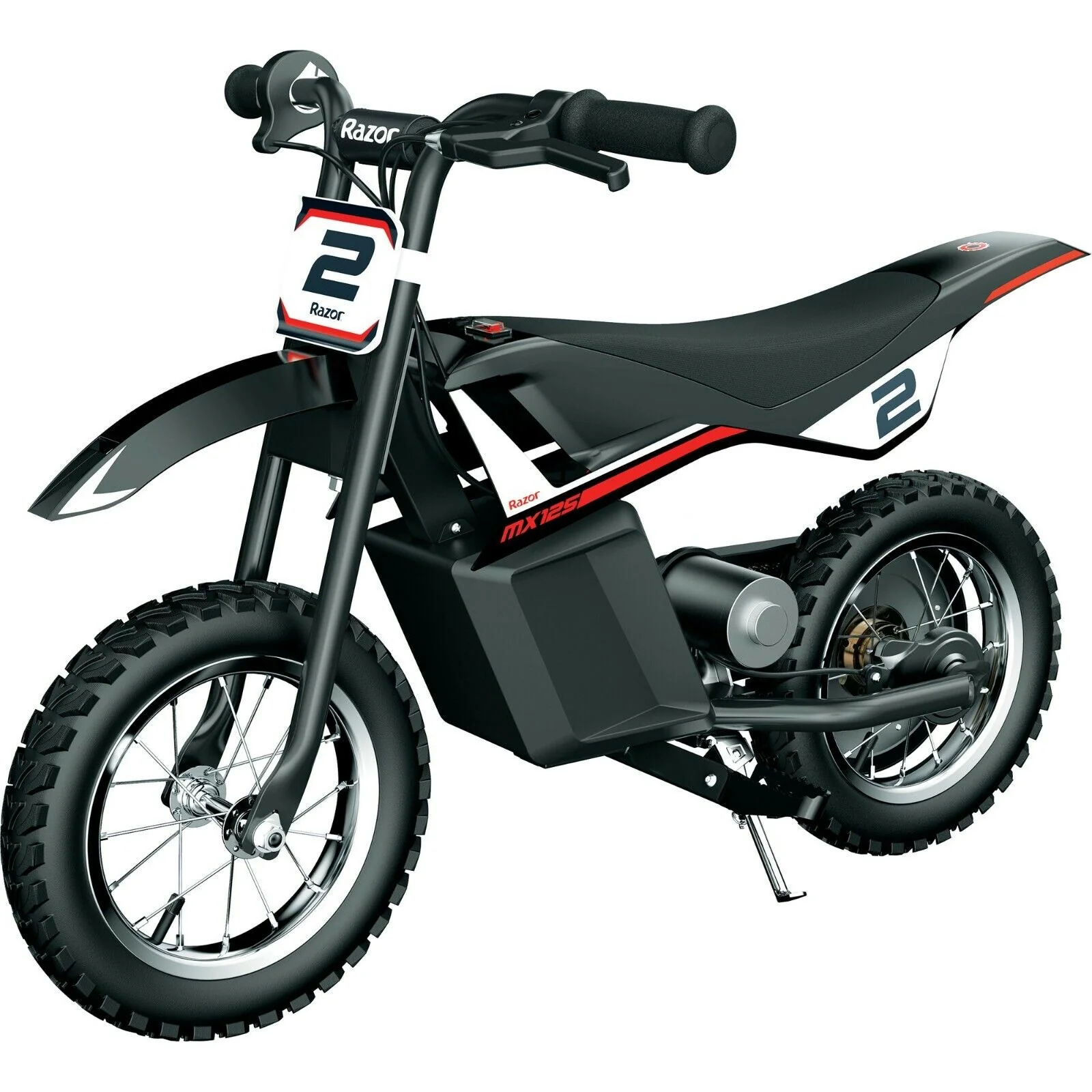 Razor Dirt Rocket MX125 Elektro-Motocross-Bike für Kinder, Modelljahr 2025 – Schwarz