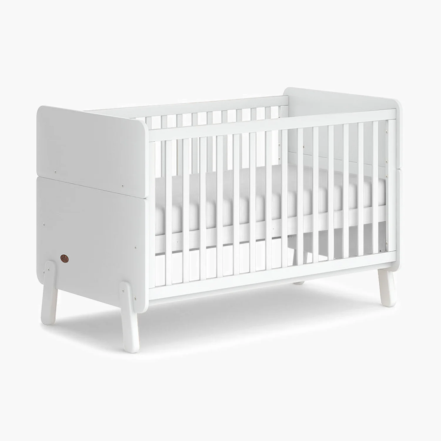 Emma 3-in-1 Babybett, Modelljahr 2025, Weiß/Weiß