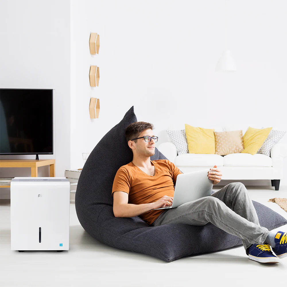 ENERGY STAR-zertifizierter 22-Pint-Luftentfeuchter mit Dauerablauf und extrem leisem Betrieb – ideal für kleine Räume und Keller