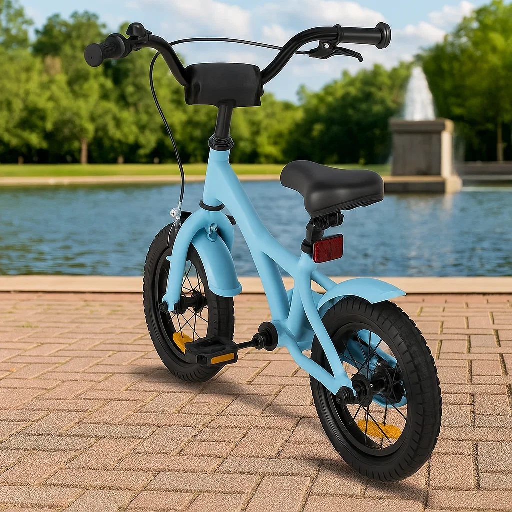 Vélo enfant 12 pouces bleu 3 à 5 ans - OFMKppEjH2Ze