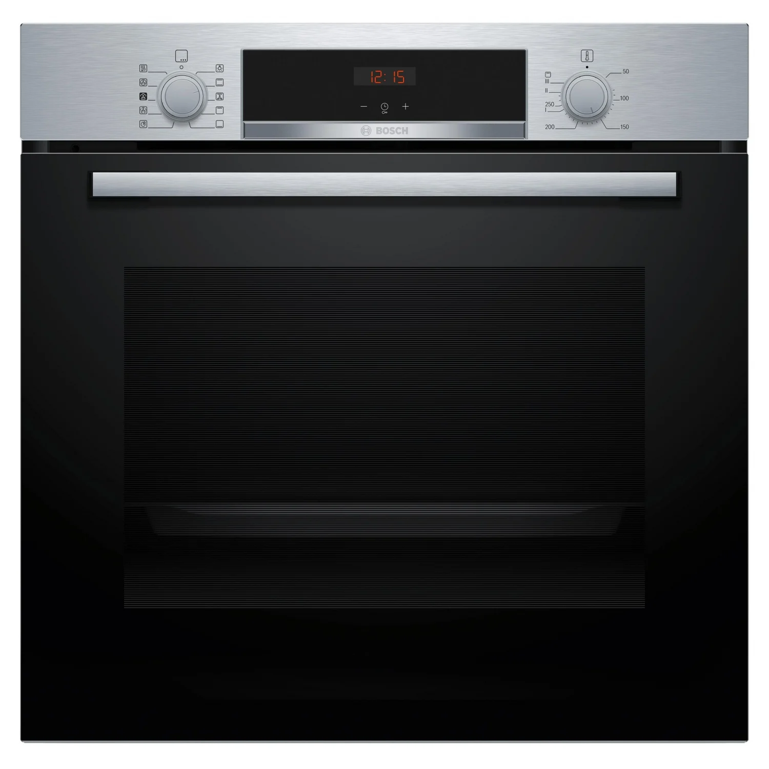 Bosch Multifunktionsbackofen HQA514ES3, 3400 W, 71 l, Klapptür, 8 Kochfunktionen, Energieeffizienzklasse A+ – Edelstahl