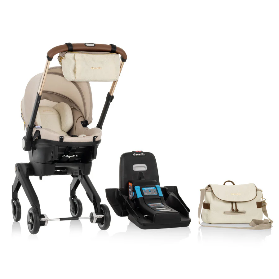 Evenflo Shift DualRide Kombi-Tragegurt und Babywanne, limitierte Auflage 2025, mit umweltfreundlichem und sanftem Stoff