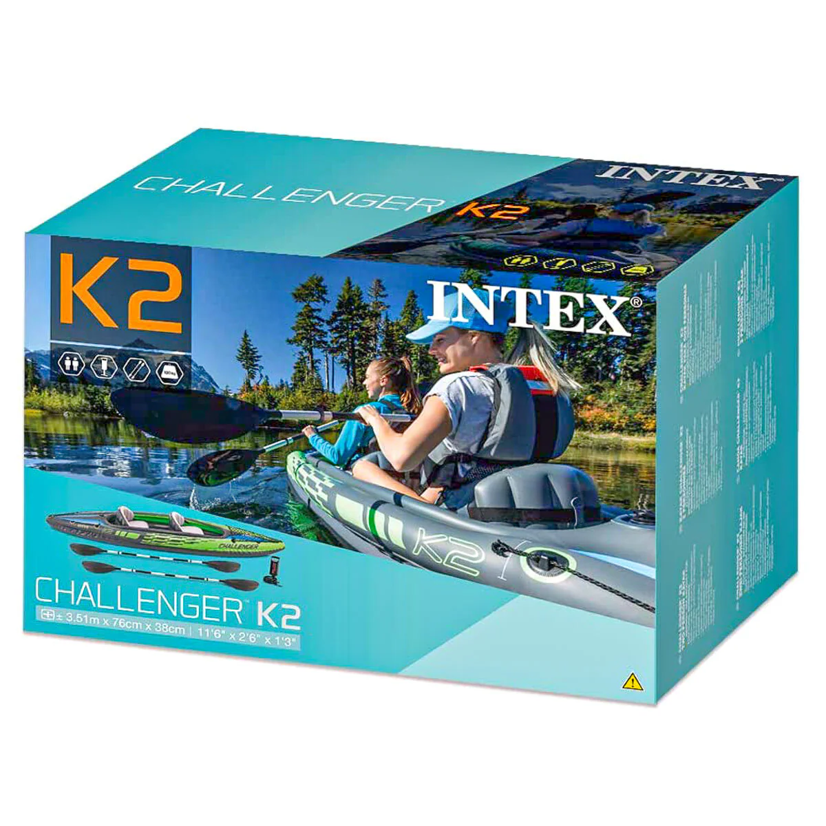2025 Intex Challenger K2 aufblasbares Kajak