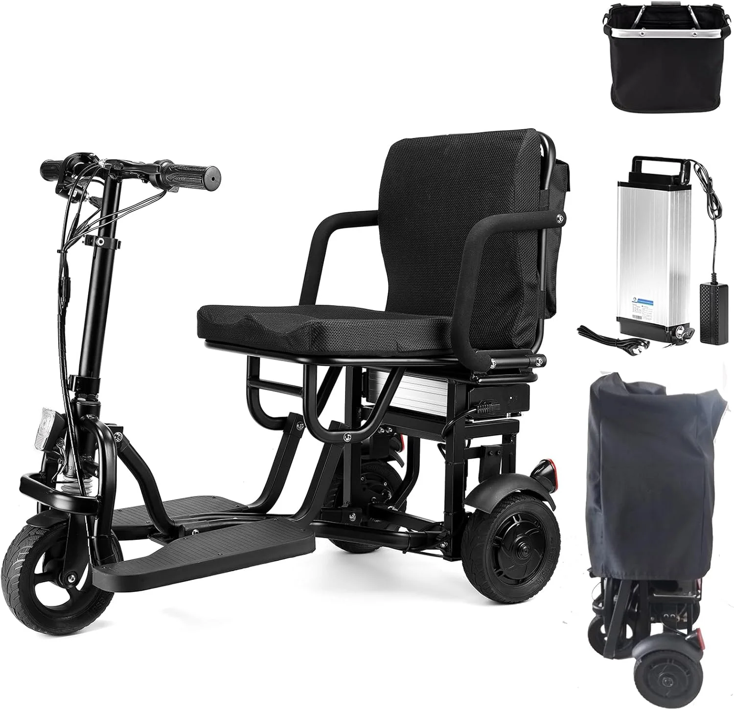 2025 WISGING Dreirad-Falt-Elektroroller – Praktische Mobilität für Erwachsene und Senioren