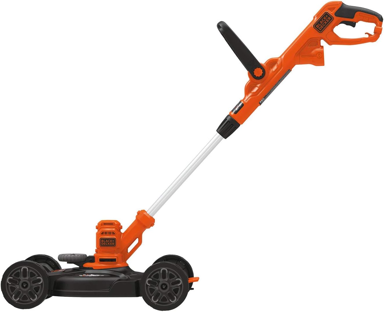 BLACK+DECKER 3-in-1 Elektro-Rasenmäher mit Kabel (Modelljahr 2025) – Rasenmäher, Trimmer und Heckenschere