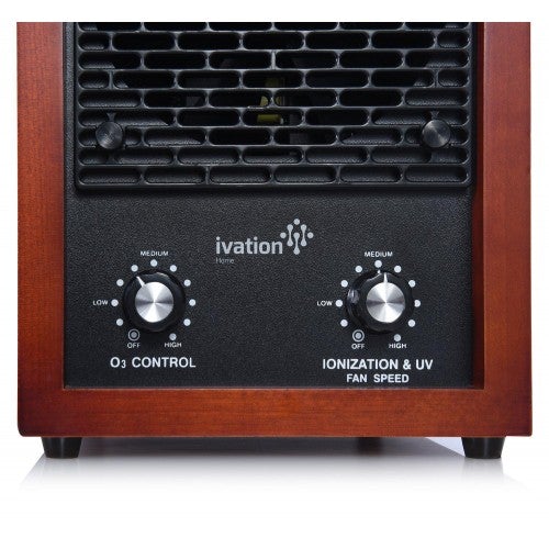 Ivation 5-in-1 HEPA-Luftreiniger und Ozongenerator, Ionisator und Geruchsneutralisierer für Räume bis zu 344 m². Beinhaltet HEPA-, Kohle- und photokatalytische Filter, UV-Licht und einen Negativionengenerator.