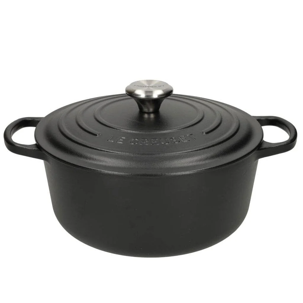 2025 Le Creuset - Signature Runde Brat-/Schmorpfanne Mattschwarz 28 cm 6,7 l (Schwarzer Innenraum)