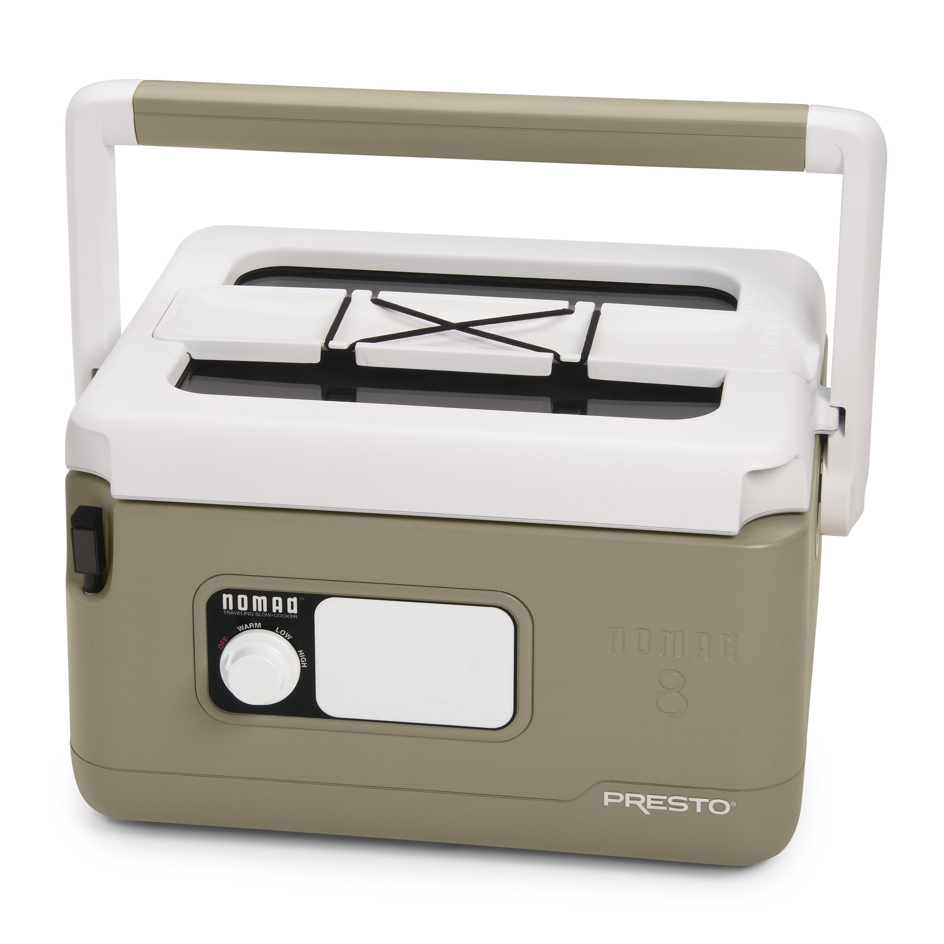 Presto Nomad 8-Quart-Reise-Schongarer (Modelljahr 2025) in Braun