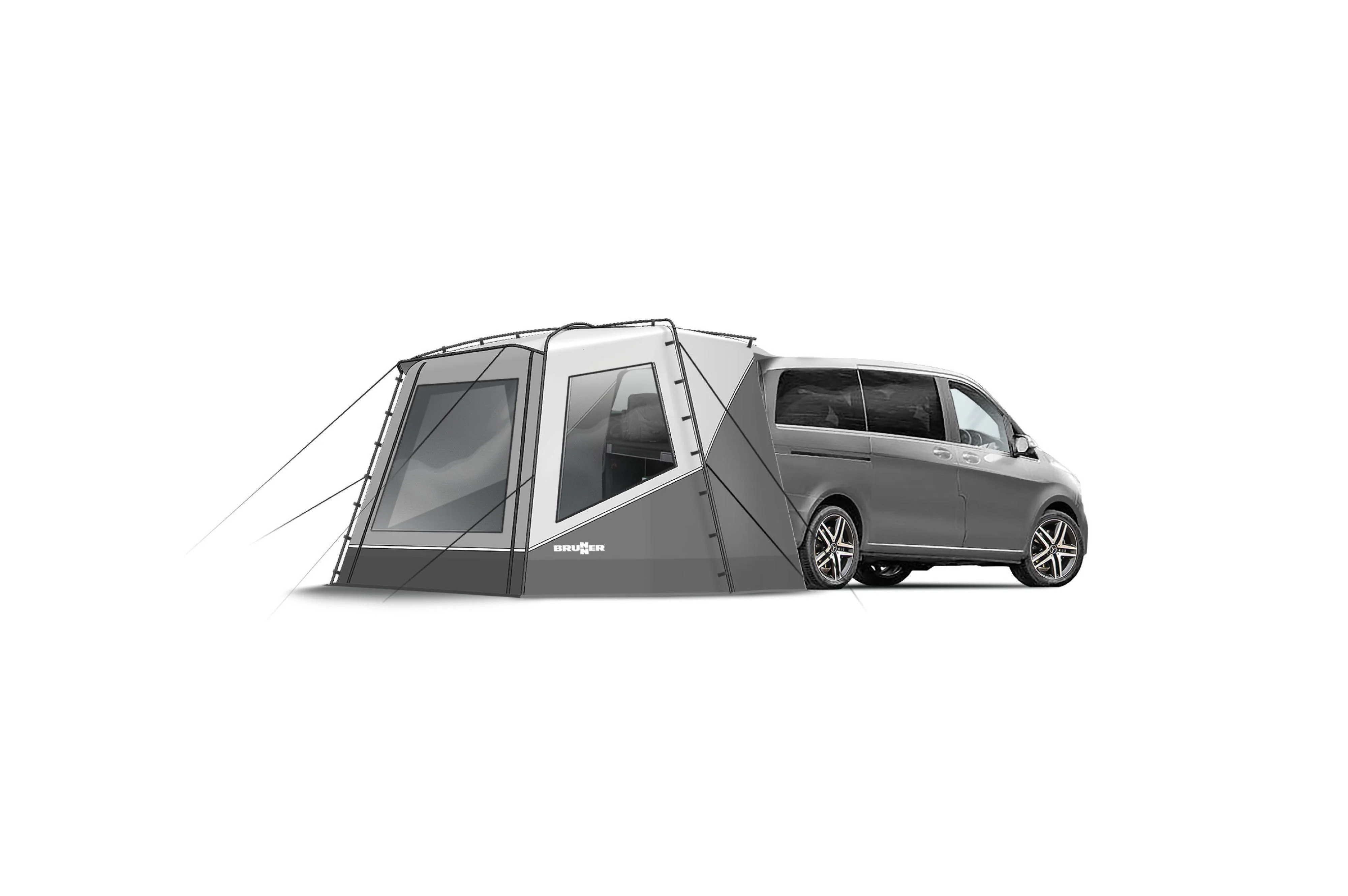 Mehrzweck-Freistehendes Zelt 2025 für Vans – bis zu 220 cm. Stahlrahmen. Große Fenster und vielfältige Verbindungsmöglichkeiten.