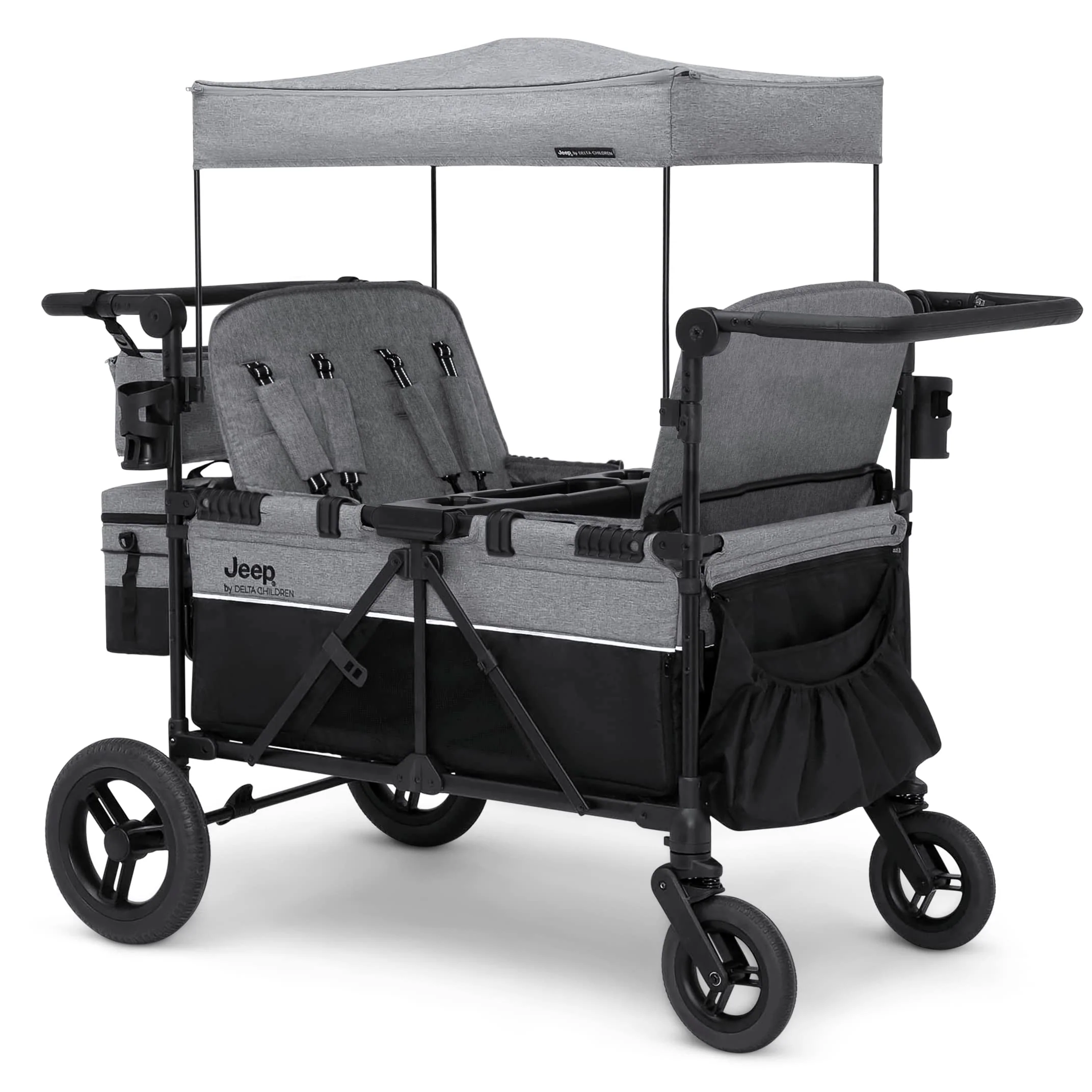 Delta Children Jeep Wrangler Deluxe Kombi-Kinderwagen für 4 Personen
