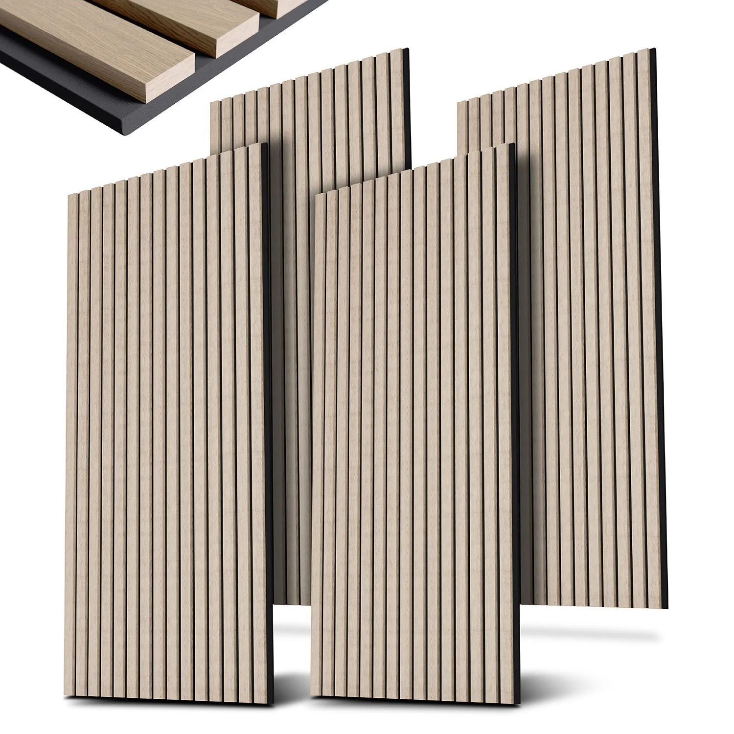 Akustikwandpaneele (2025) im 4er-Pack