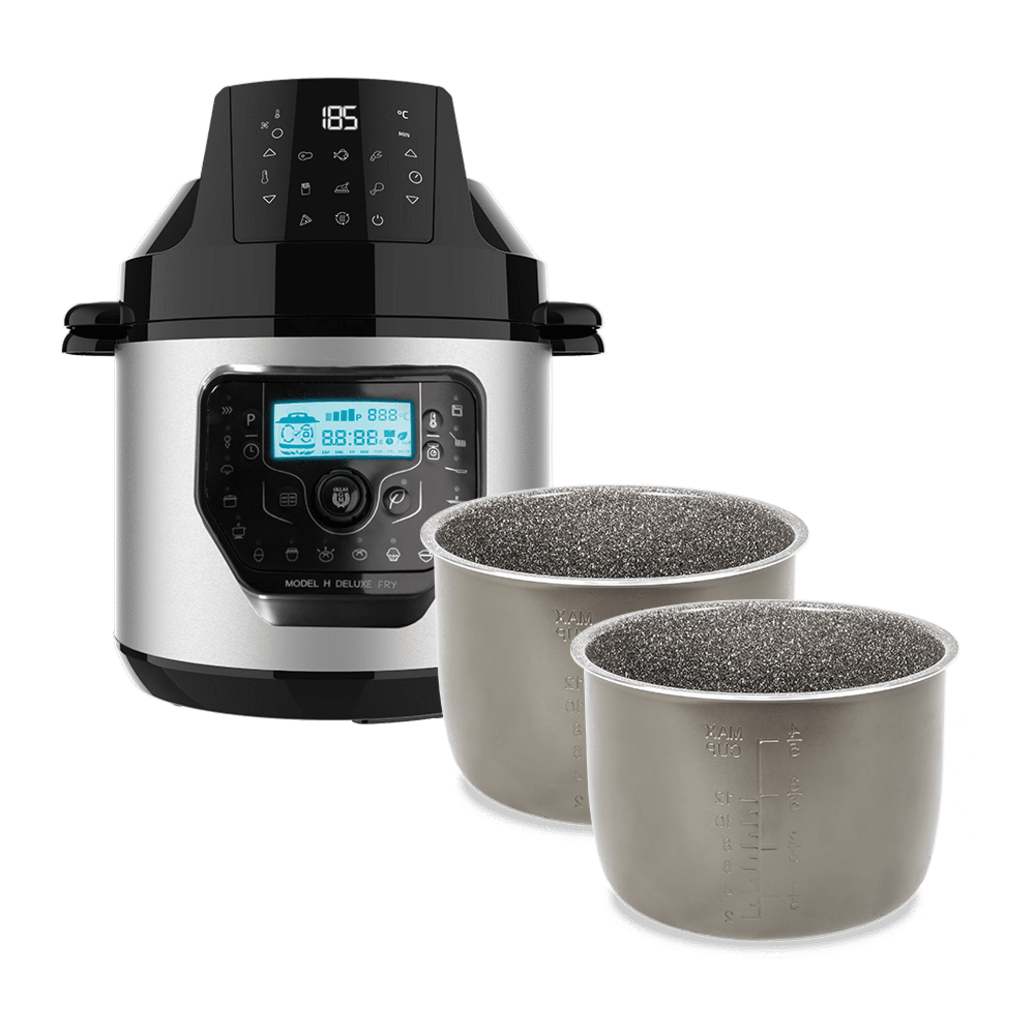 GM H Deluxe Bratpfannen-Set + Excelsior-Eimer + Excelsior-Eimer