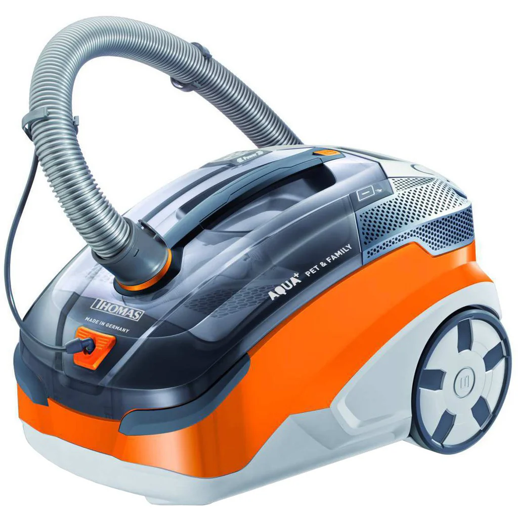 Thomas Pet & Family Aqua+ 1,8 l 1700 W Staubsauger, Grau/Orange, Modell 2025