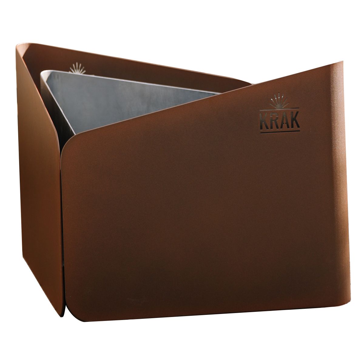 Krak Brazier 3 In 1 Rust Flower – Levant + Grill + Plateau Fleur De Rouille