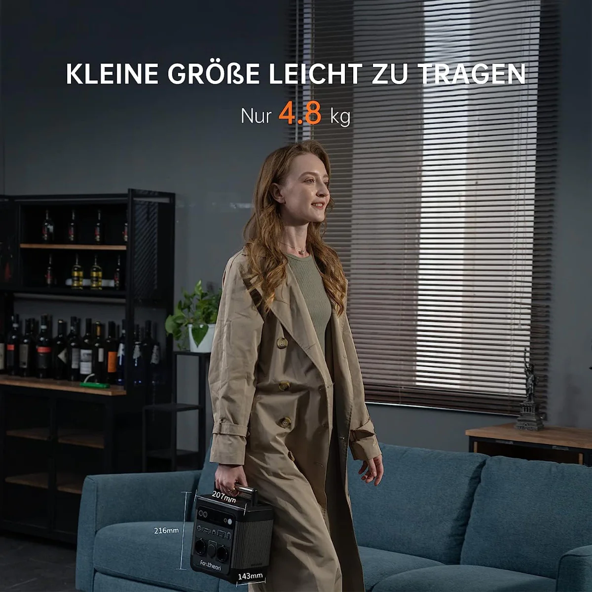 Foxtheon iGo 1200 – Tragbare Powerstation mit 1200-W-LFP-Akku (Modelljahr 2025)