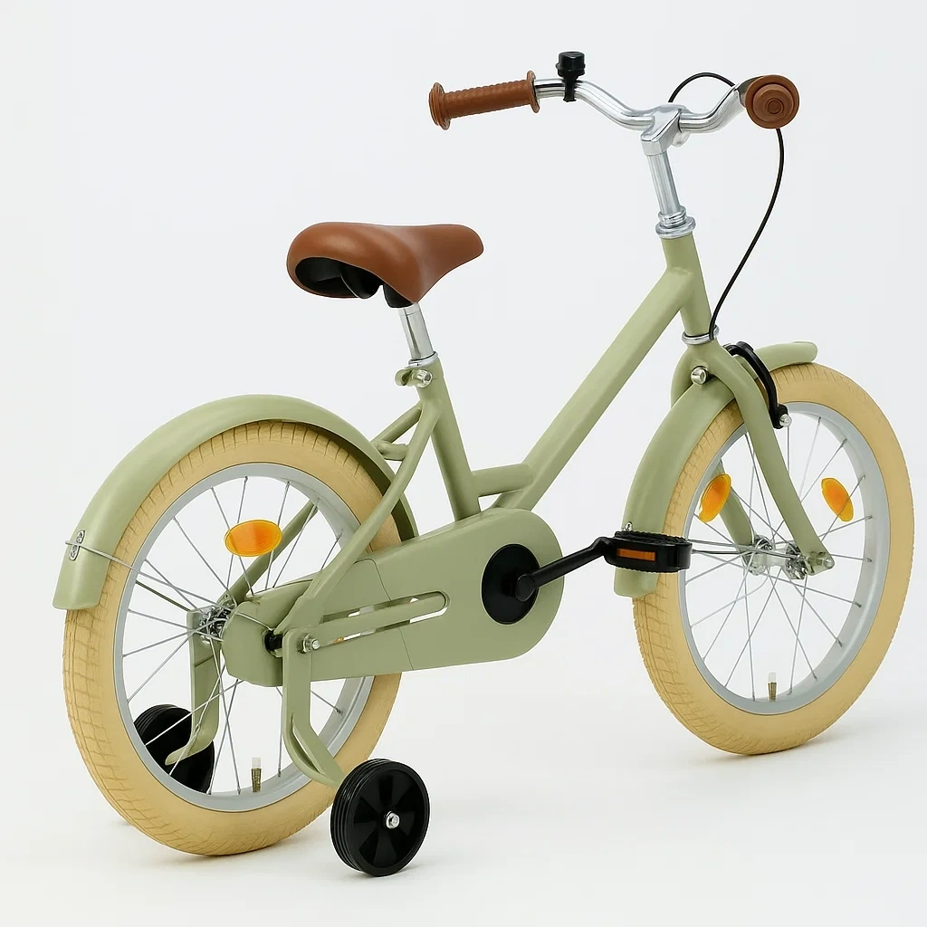 Kinderfahrräder 16 Zoll grün 4 bis 7 Jahre - SnDMayUQ12Em