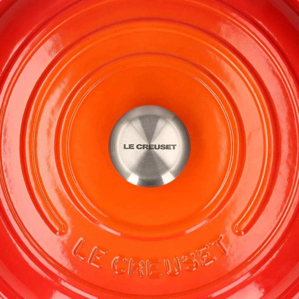 2025 Le Creuset - Campagnard runder Schmortopf Orange Rot 30 cm 3,5 l