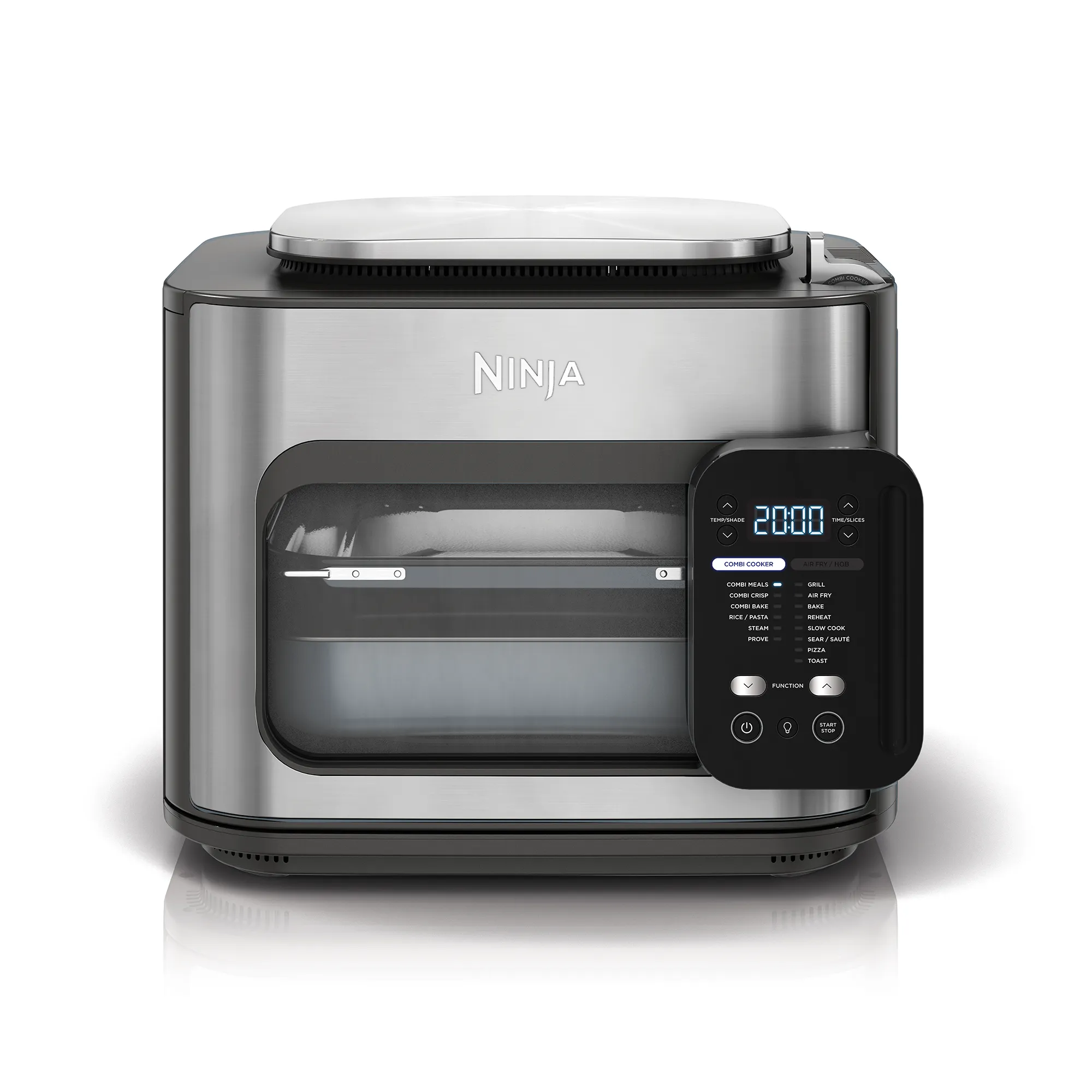 Entdecken Sie 2025 den Ninja Combi™ 14-in-1 – den einzigen All-in-One-Multikocher, Backofen, Heißluftfritteuse und vieles mehr, der in nur 15 Minuten perfekte, komplette Mahlzeiten für die ganze Familie zubereitet.