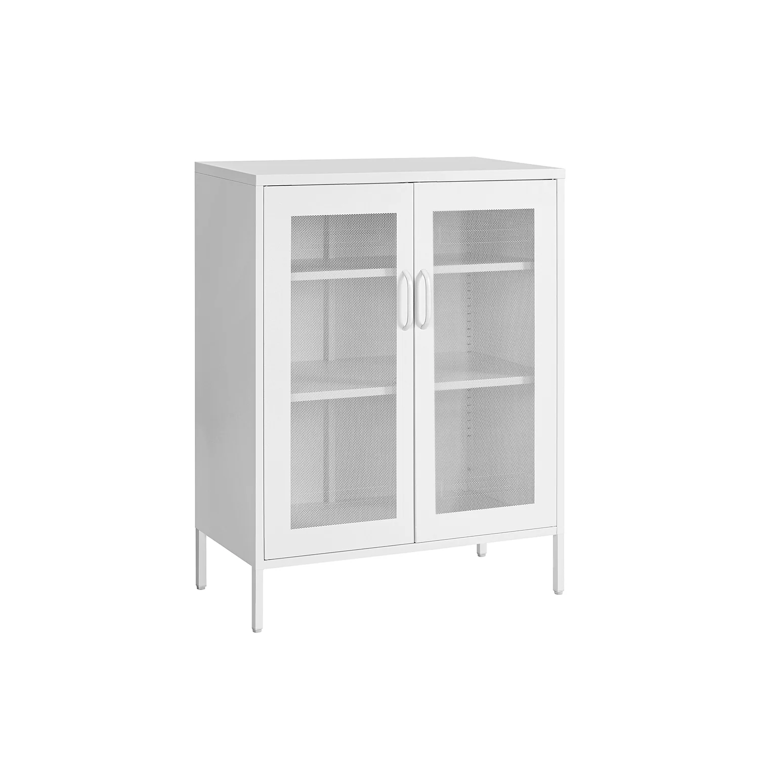 Metallschrank mit Gittertüren