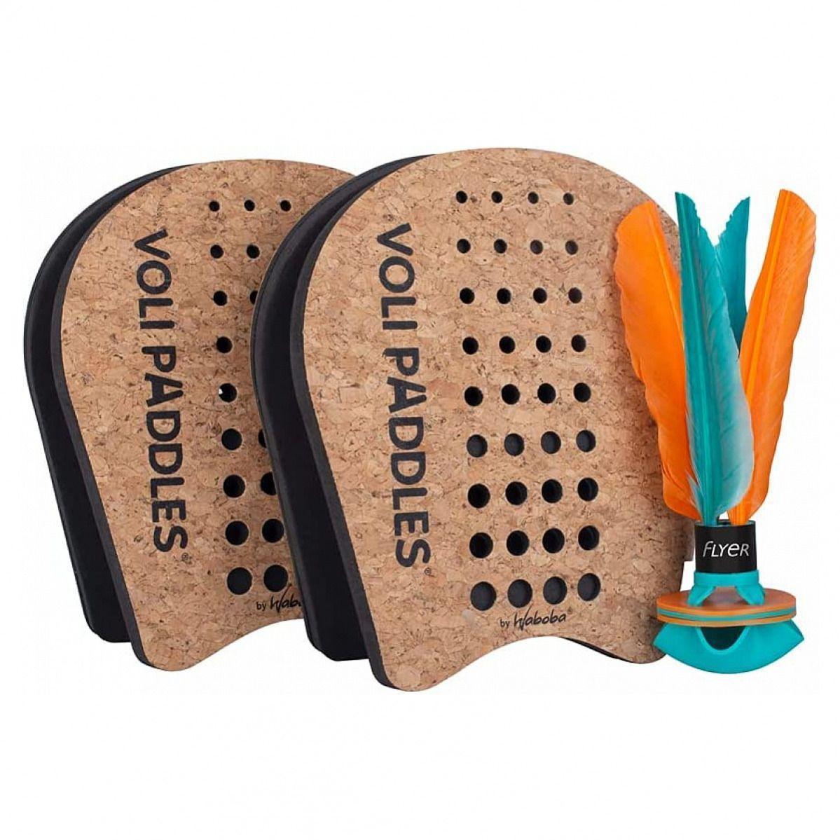 Schlägerset - Brauner Volleyball