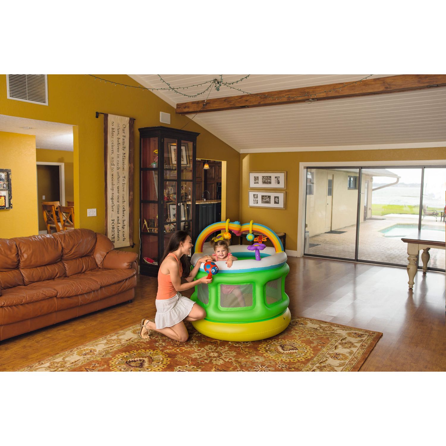 Bestway Baby-Laufstall, aufblasbar, 109 x 104 cm